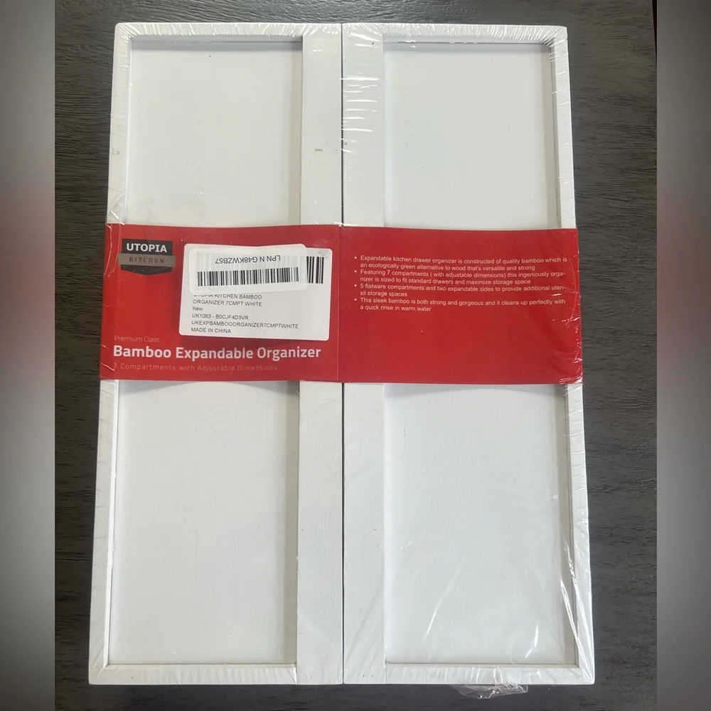 BAMBOO White Drawer Organizer